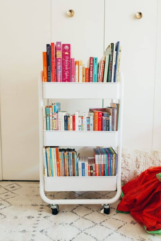 KID FRIENDLY BOOK CART