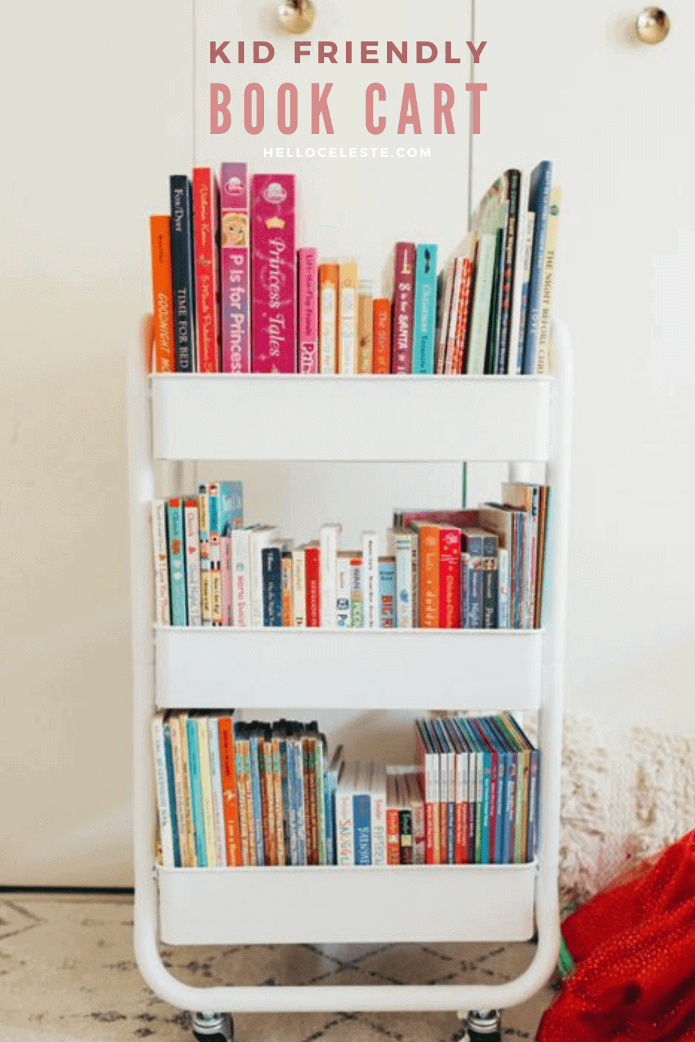 KID FRIENDLY BOOK CART