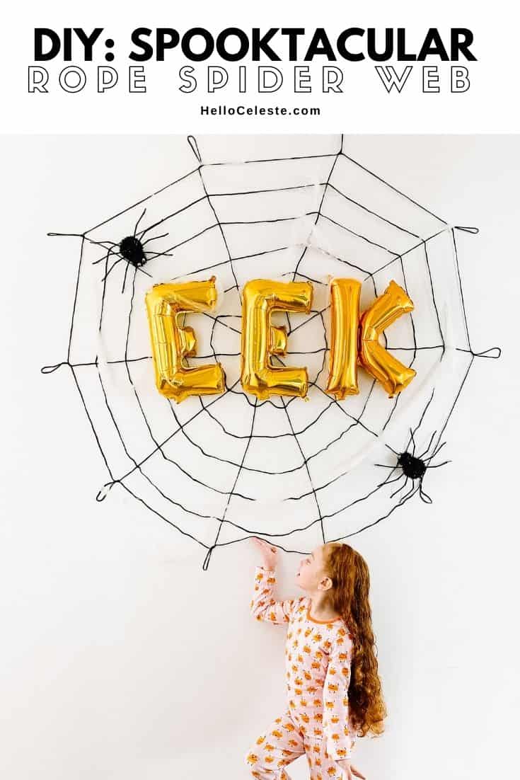 DIY: SPOOKTACULAR ROPE SPIDER WEB (UNDER $20)