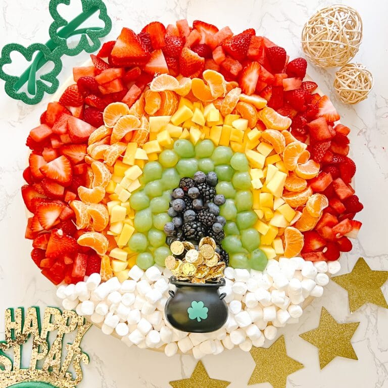 St. Patrick’s Day rainbow snack board